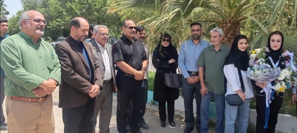  نجف‌آباد به استقبال افتخار رفت؛ تجلیل باشکوه از بانوی برنزی جوجیتسو